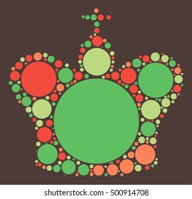 International chess shape vector design by color point