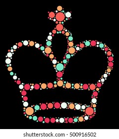International chess shape vector design by color point