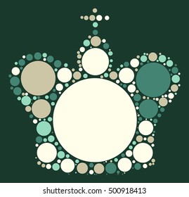 International chess shape vector design by color point