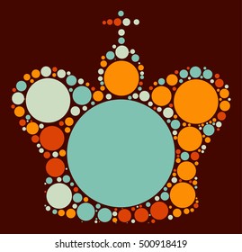 International chess shape vector design by color point