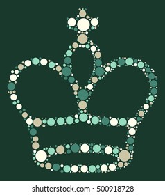 International chess shape vector design by color point
