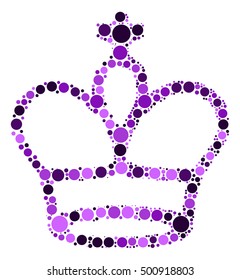 International chess shape vector design by color point