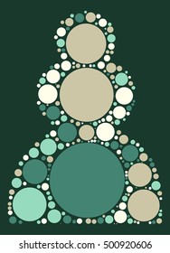 International chess shape vector design by color point