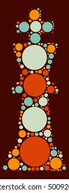 International chess shape vector design by color point