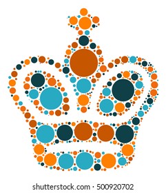 International chess shape vector design by color point