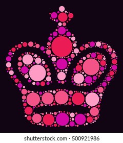 International chess shape vector design by color point