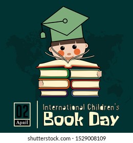 International Chidren's Book Day on 2 April with children who have a lot of books