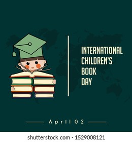 International Chidren's Book Day on 2 April with children who have a lot of books