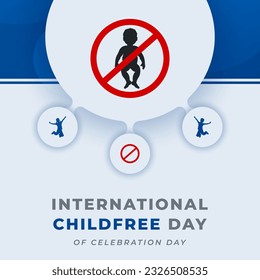 International Childfree Day Celebration Vector Design Illustration for Background, Poster, Banner, Advertising, Greeting Card