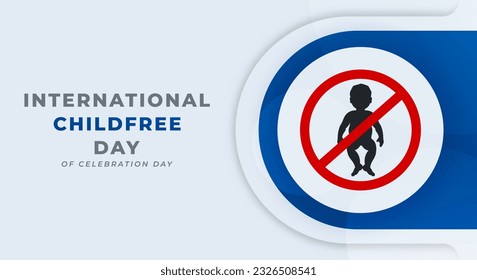 International Childfree Day Celebration Vector Design Illustration for Background, Poster, Banner, Advertising, Greeting Card