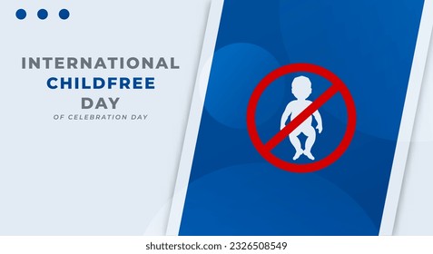 International Childfree Day Celebration Vector Design Illustration for Background, Poster, Banner, Advertising, Greeting Card