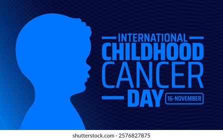 International Childhood Cancer Day background banner or poster design template. observed every year in February. Holiday concept. Use to any Template, card, poster, placard, template.