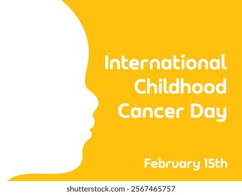 international childhood cancer day banner template design. vector illustration