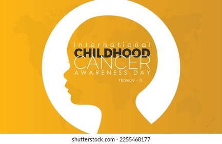 International Childhood Cancer Day design template concept observed on February 15. Health Awareness Vector Illustration