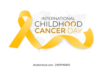 International Childhood Cancer day is observed every year on February 15. Health Awareness of children. Vector Illustration .