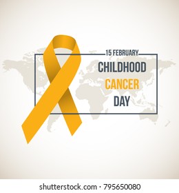 International Childhood Cancer Day, vector design element.