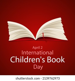 International Childrens Book Day 2 April, Art Video Illustration.