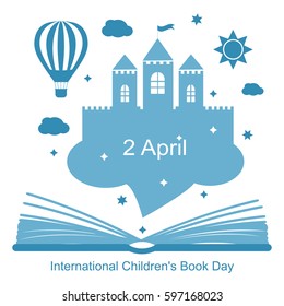 International Childrens Book Day, April 2. Vector Illustration