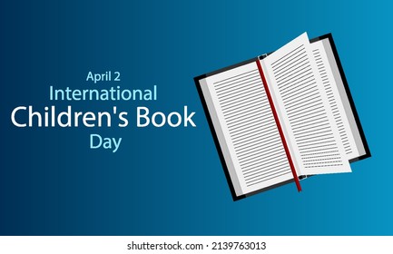 International Childrens Book Day Open Book, Art Video Illustration.