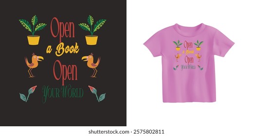 International Children's Book Day t shirt design