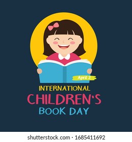 International Children's book day. Vector illustration.