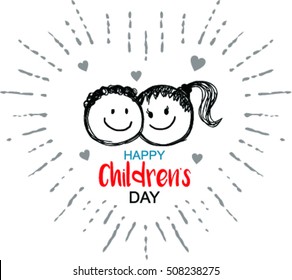 International children`s day vector background