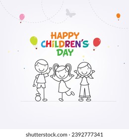 International Children's day vector graphics