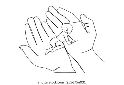 International Children's Day.expressing love for children on Child Protection Day,
Hand holding children paper cutout. Child abuse rehabilitation, custody, No child labor International Children