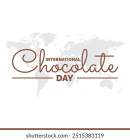 International Chocolate Day, Chocolate Day greeting card, social media editable template, stock illustration, International Chocolate Day typography, Chocolate Day banner, post, ads, reel design.