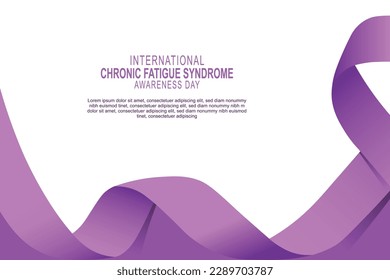 International Chronic Fatigue Syndrome Awareness Day background. Health, Awareness, Diseases. Vector illustration.