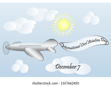 International Civil aviation day, airliner. December seven