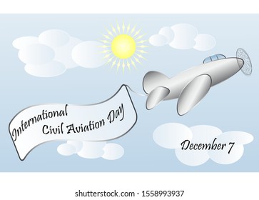 International Civil aviation day, airliner. December seven