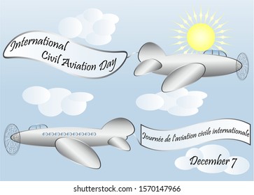 International Civil aviation day, airliner. December seven