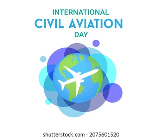 International Civil Aviation Day poster design. Poster, card, banner, background design. EPS 10.
