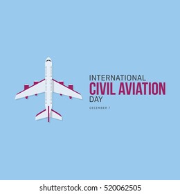International Civil aviation day. Vector Illustration