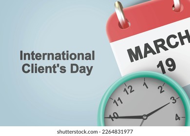 International Clients Day background. Vector illustration background.