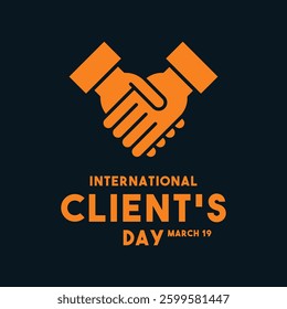 International Client's Day. March 19. Eps 10.