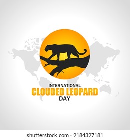 International Clouded leopard day theme vector illustration. Suitable for Poster, Banners, campaign and greeting card.