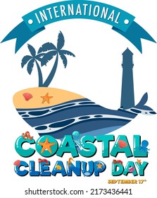 International Coastal Cleanup Day Banner illustration