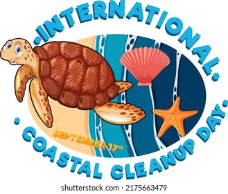 International Coastal Cleanup Day Banner illustration