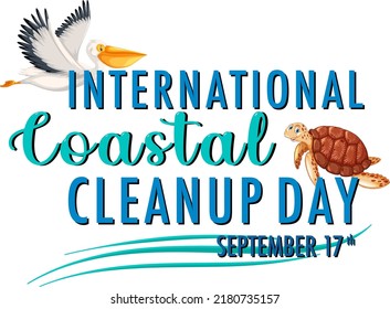 International Coastal Cleanup Day Banner illustration