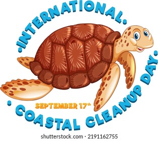 International Coastal Cleanup Day Banner illustration