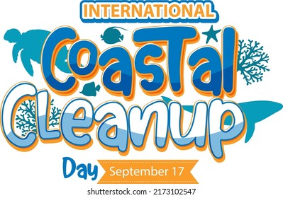 International Coastal Cleanup Day Poster illustration