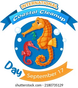International Coastal Cleanup Day Poster illustration