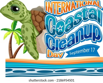 International Coastal Cleanup Day Poster illustration