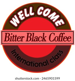 Internationales Kaffeebitter-Vektorgrafik-Design