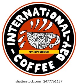  International Coffee Day, 29 September, Sticker