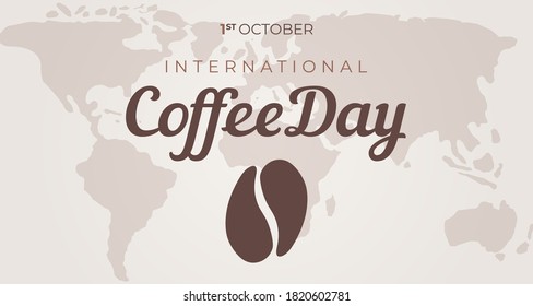 International Coffee Day Background Illustration