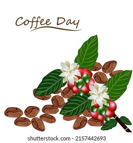international coffee day concept. illustration vector
