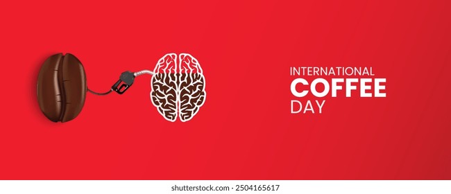 International coffee day creative ads, World coffee day concept, vector illustration.